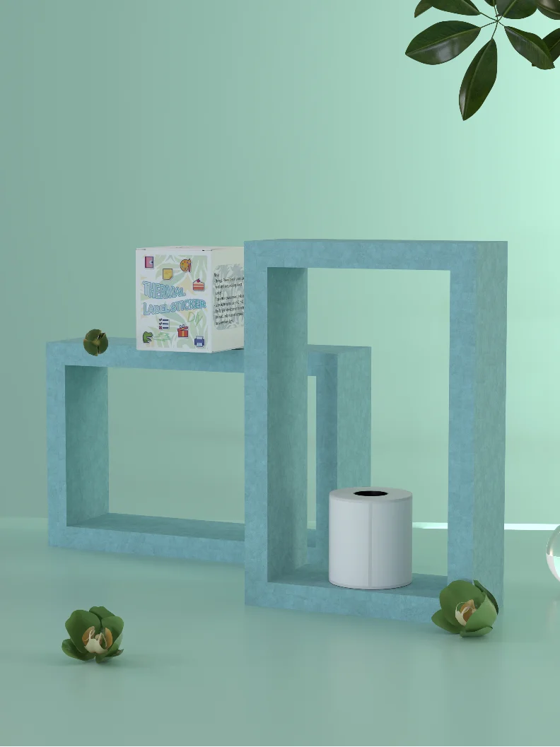 30x20mm White Self-Adhesive Thermal Labels for Durable Barcode Printing & Office Organizing