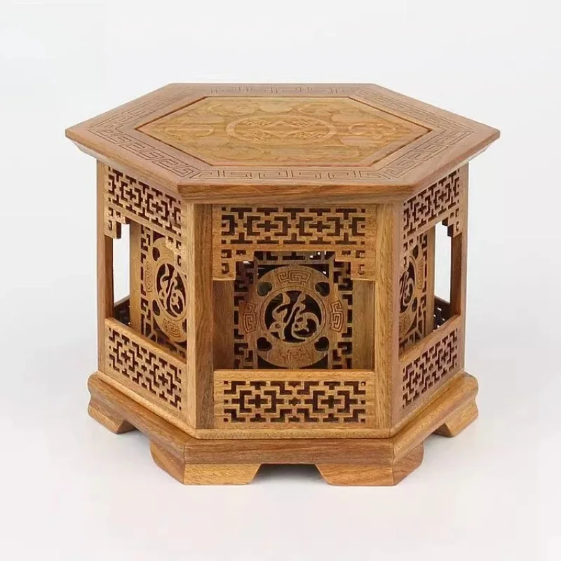green sandalwood double-layer hollow mahogany disc incense burner incense box incense agarwood solid wood mahogany line