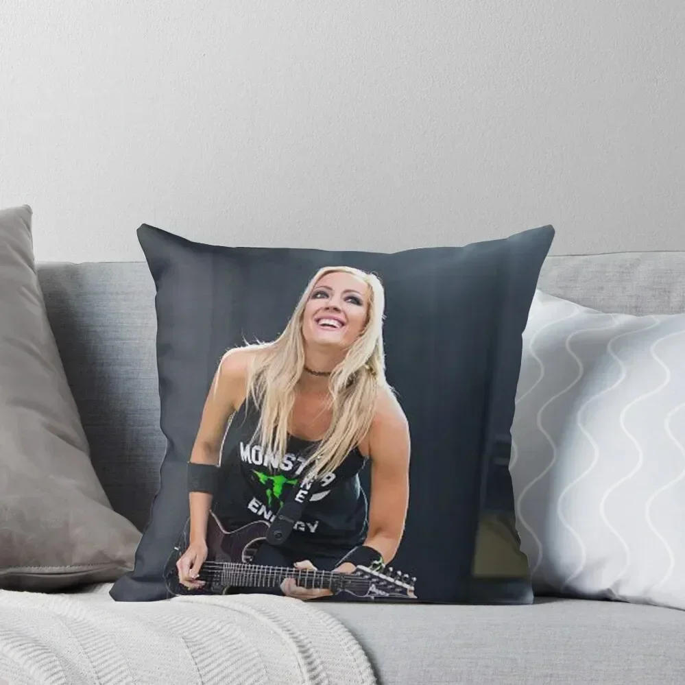 

Musician Nita Strauss Performs Art Throw Pillow Marble Cushion Cover Plaid Sofa Decorative Sofa Cushion pillow