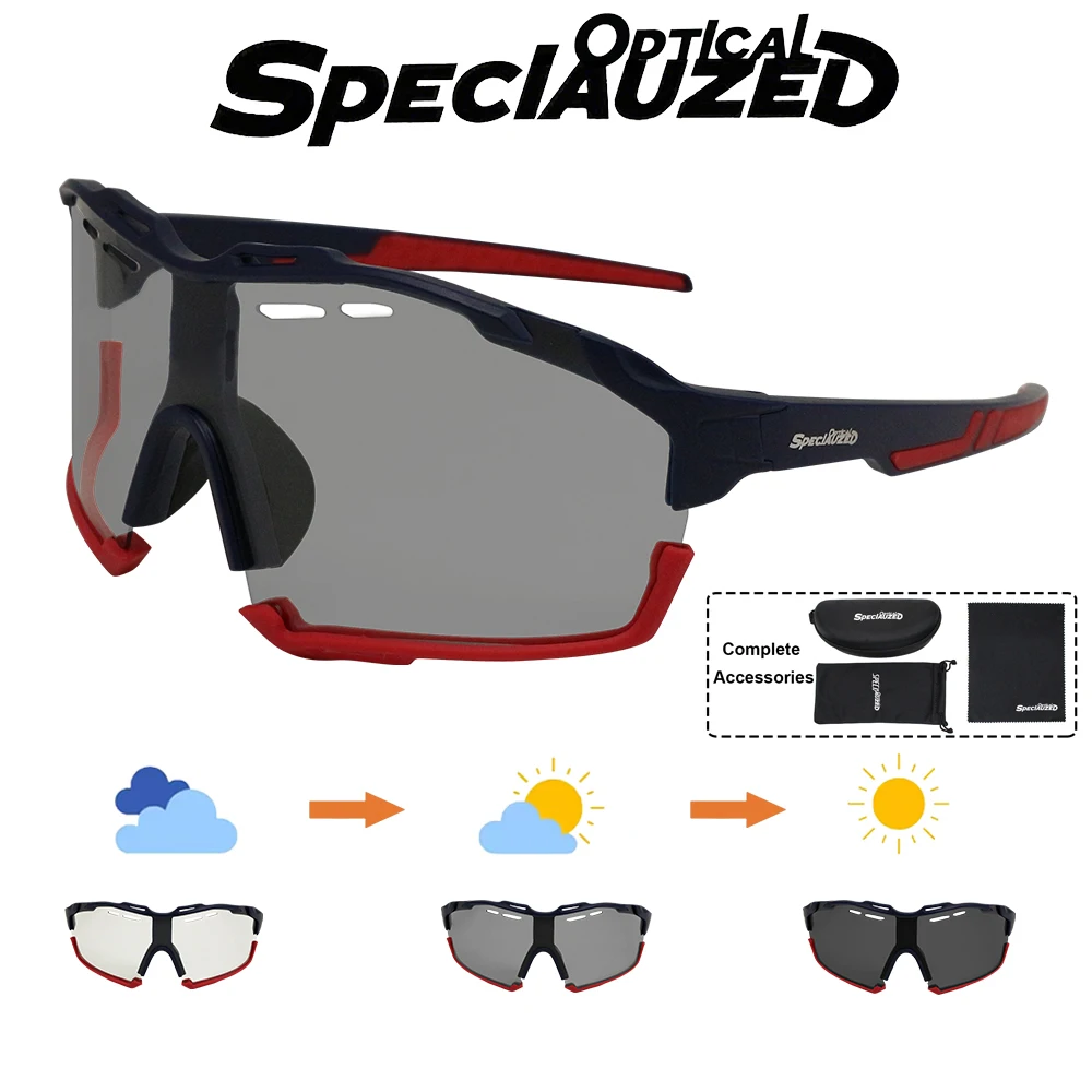 نظارات ركوب الدراجات فوتوكروميك للرجال والنساء، نظارات شمسية للدراجات الجبلية، نظارات رياضية للحماية من الأشعة فوق البنفسجية 400، سباق البيسبول والقوارب والجولف