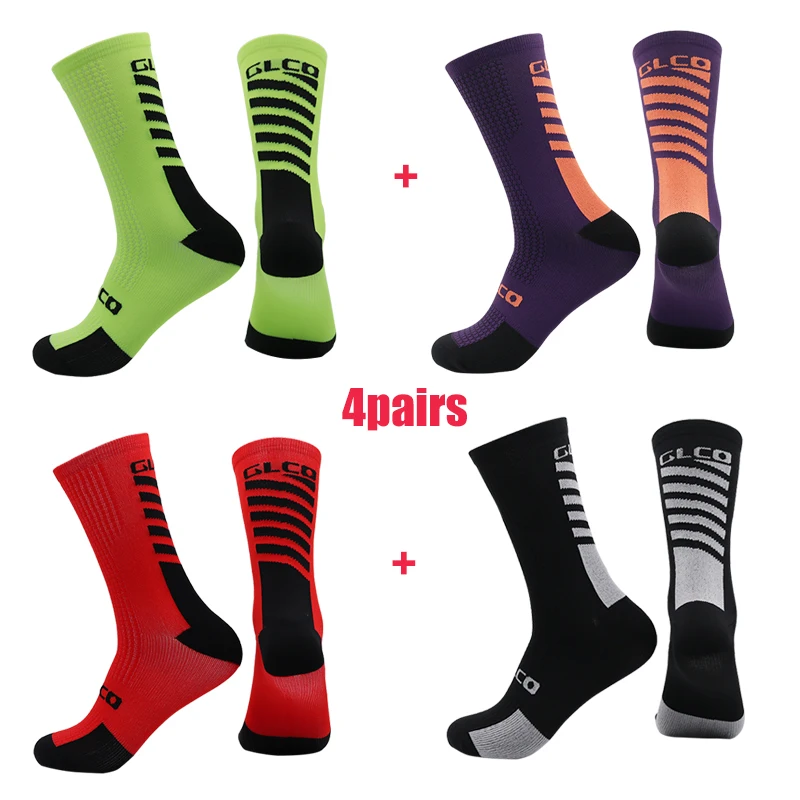 

4 пары высококачественных дышащих спортивных носков для бега/горного велосипеда/спорта на открытом воздухе