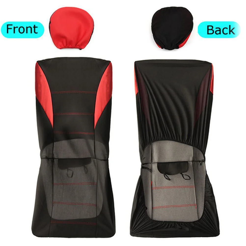 

9 pcs 5 Seats Car Seat Covers Universal Seat Protector Durable Modern Design For Suv Truck Van Interior Comfortable