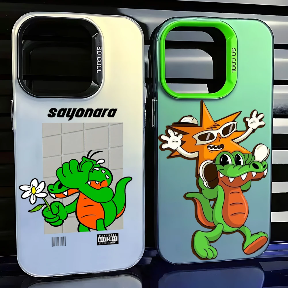Funda de Teléfono con Dibujo Animado de Álvaro Díaz para iPhone 17 16e 15 14 13 12 11 mini Pro Max X XR XSMAX 8 7 Air Plus, Anti-Caídas, Acabado Mate
