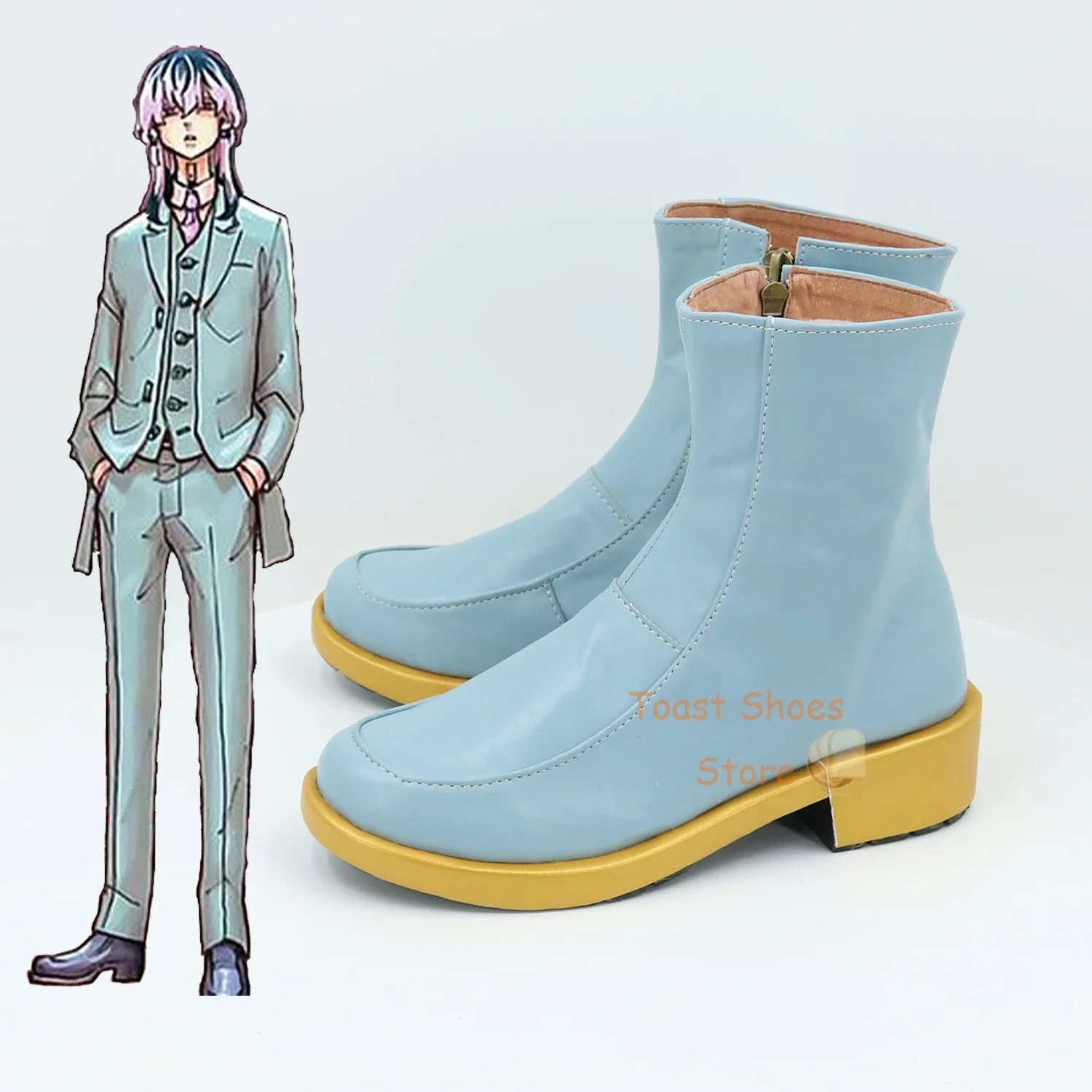 Game Cosplay Comic Anime Game for Con Halloween Party Cosplay Costume Prop Anime Tokyo Avenger Gray orchid  Shoes