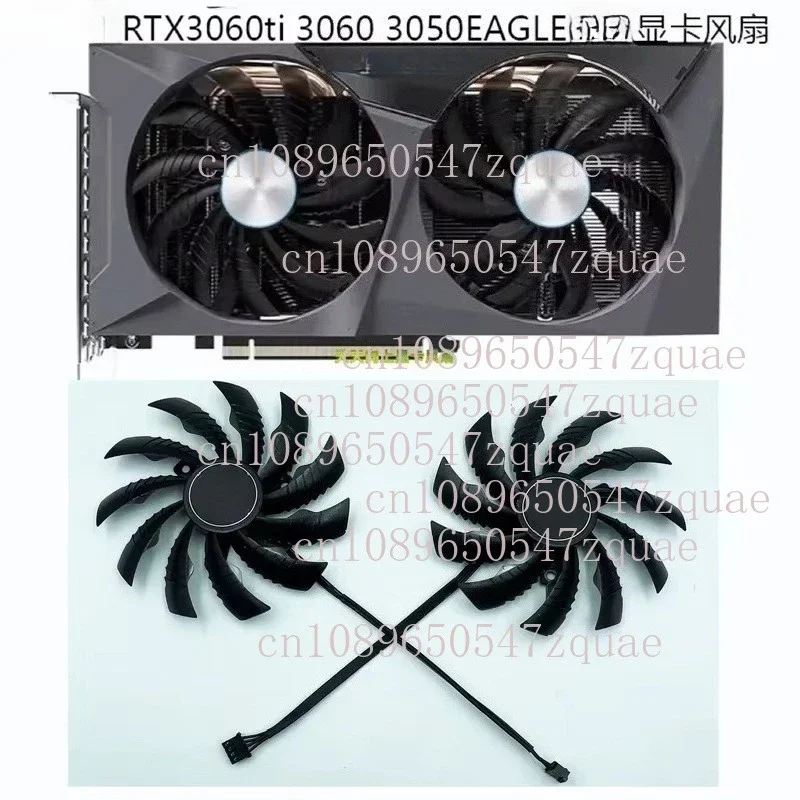 for GIGABYTE RTX 3060 Ti 3060 3050 EAGLE Falcon Graphics Card Silent Temperature Controlled Fan Replacement Cooler