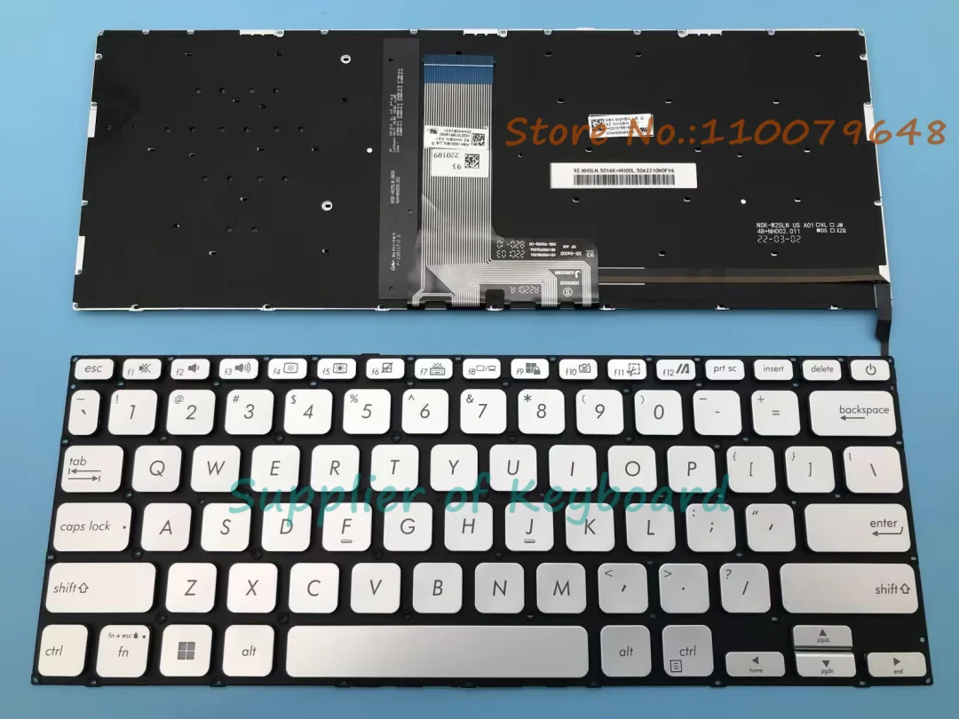 

NEW Spanish/English/UK Keyboard For ASUS Vivobook X409 X409U X409UA X409UB X409FA X409FL X409UJ Laptop Black