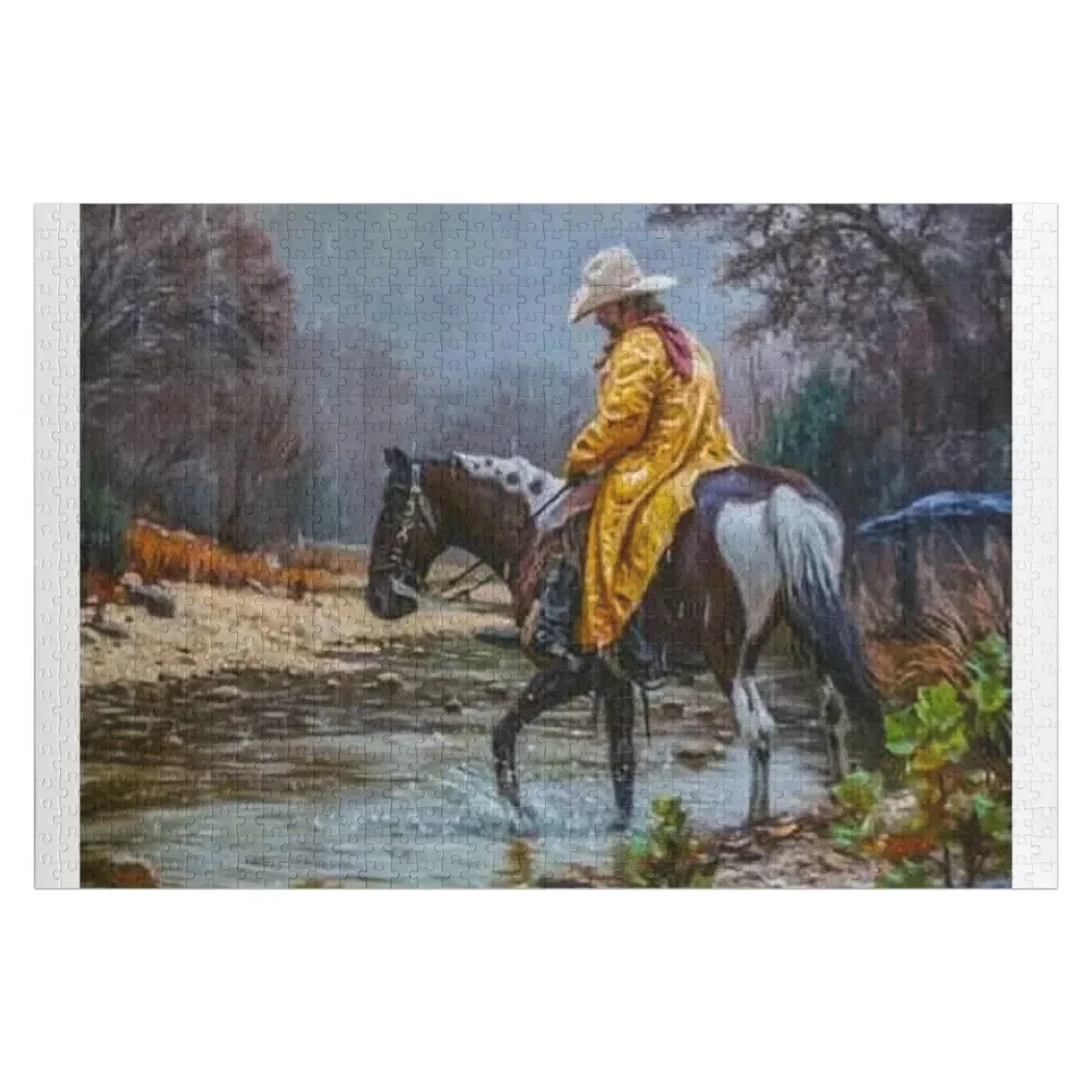 fwc 5203 old west wild cowboy Jigsaw Puzzle Photo Personalized Gifts Christmas Toys Puzzle