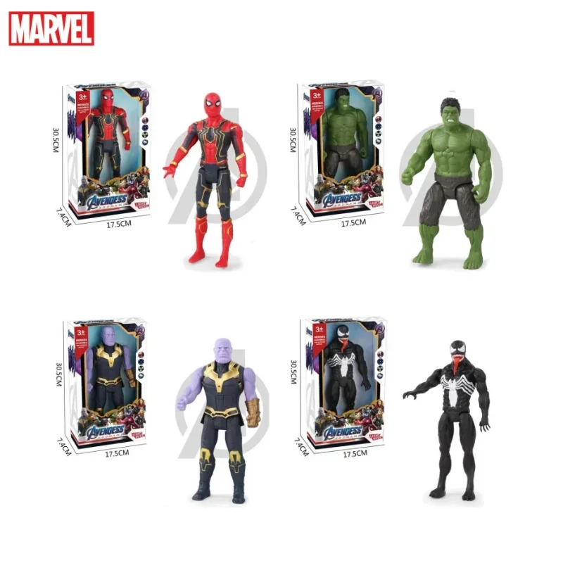 Marvel Thanos Spider-Man Captain America Iron Man animation character joint movable figure creative model hand figure toy gift