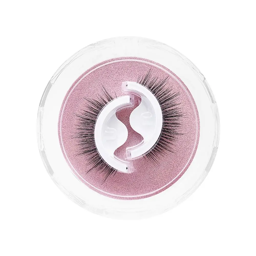 Nessun bisogno di colla Ciglia autoadesive riutilizzabili Spessore rapido da indossare Capelli di visone 3D Ciglia finte lunghe e sottili Strumenti per l'estensione degli occhi