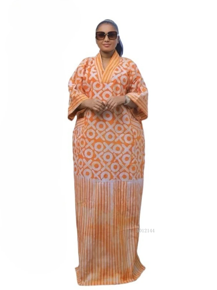

African Dresses For Women Vetement Femme Spring New Dashiki Abaya Print Maxi Dress Africa Clothes Dashiki Ankara Dresses Scarf