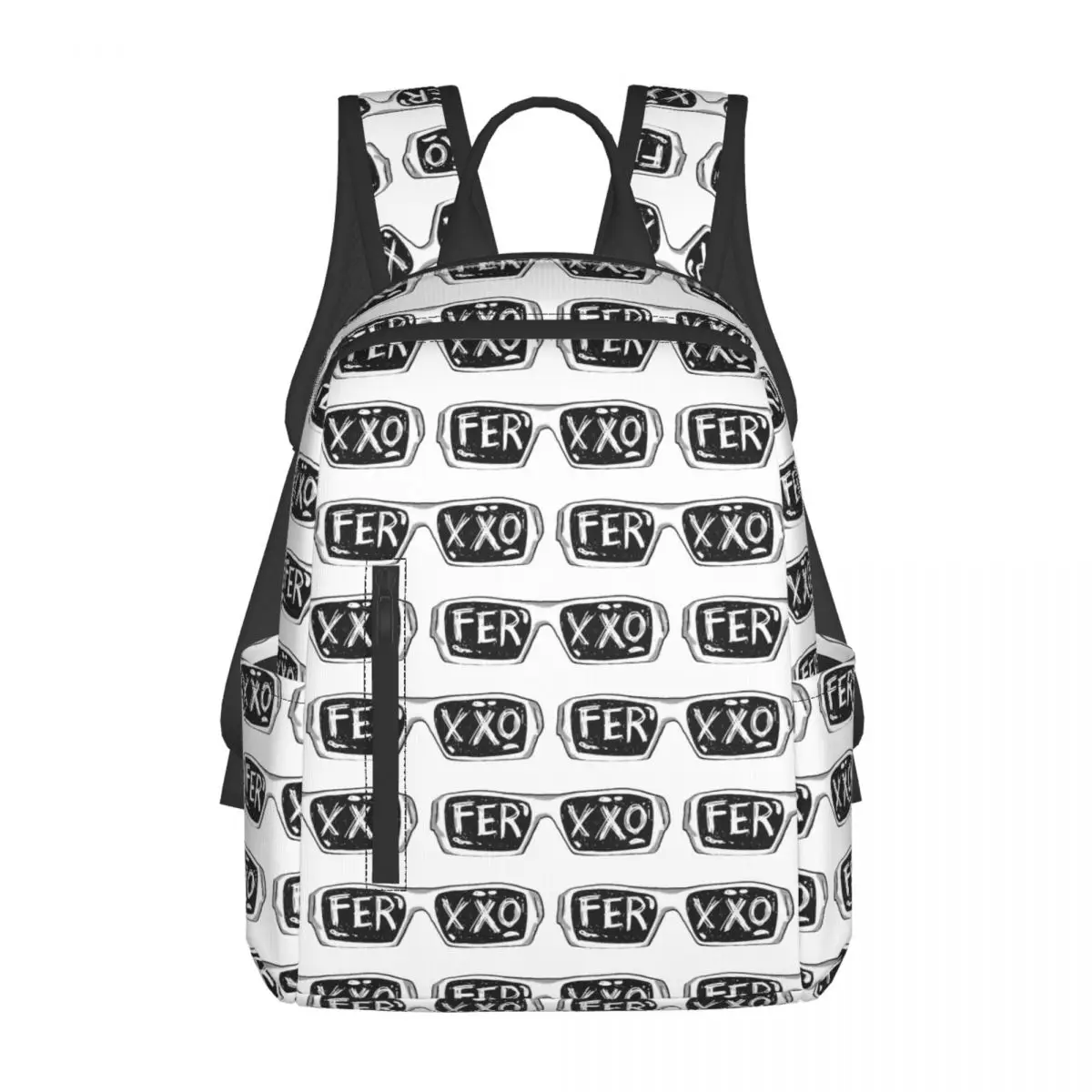 

Ferxxo Glasses - Feid Logo Classic Sticker Backpack Daypack Large Capacity BookBag School Bag Shoulder Bags for Men Women