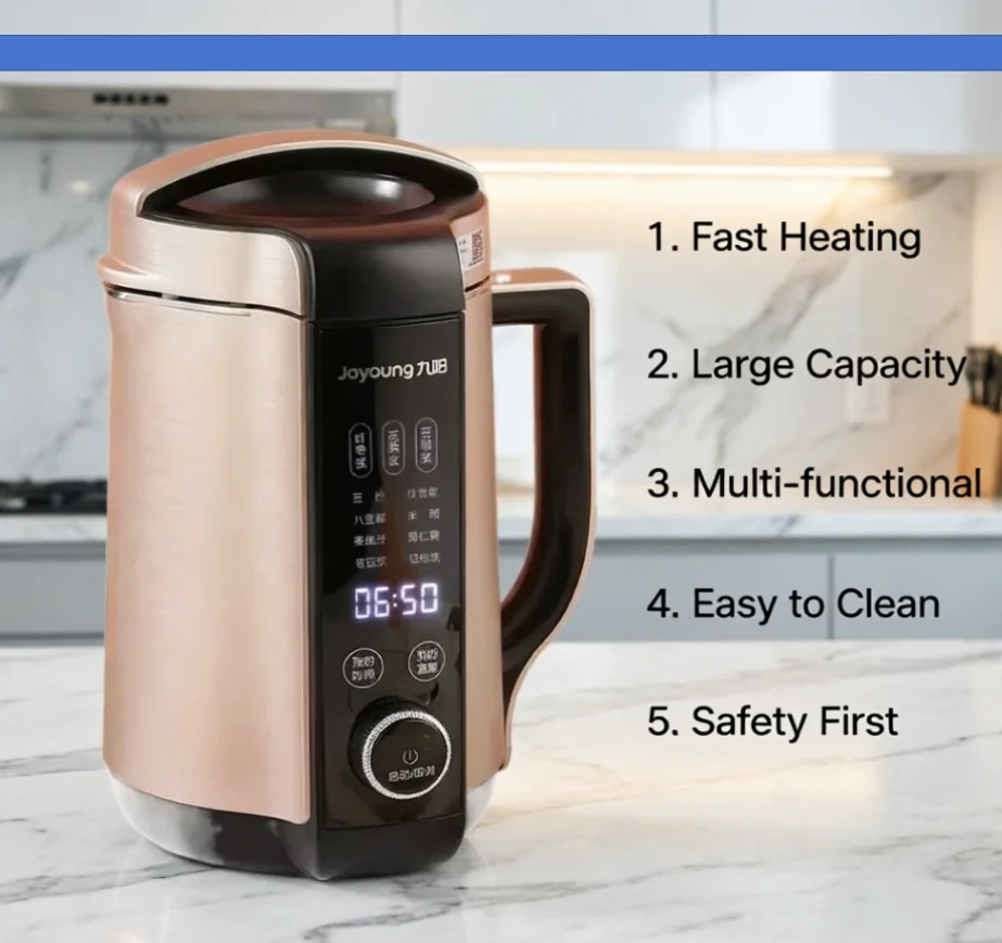 

200V Home Multifunctional Electric Blender Automatic Heating Soy Milk Juice Making Small Kitchen Appliance LYH