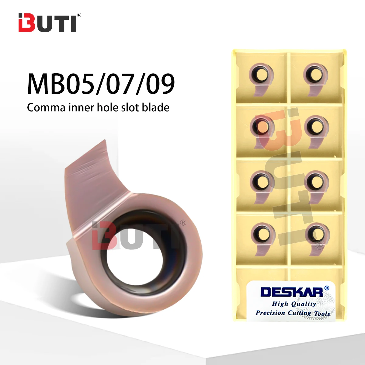 

DESKAR Comma Blade MB05 MB09GR-100 150 250 300 MB07-200-3.0-D11 LF6018 100% original CNC deep groove blade Comma slotted blade