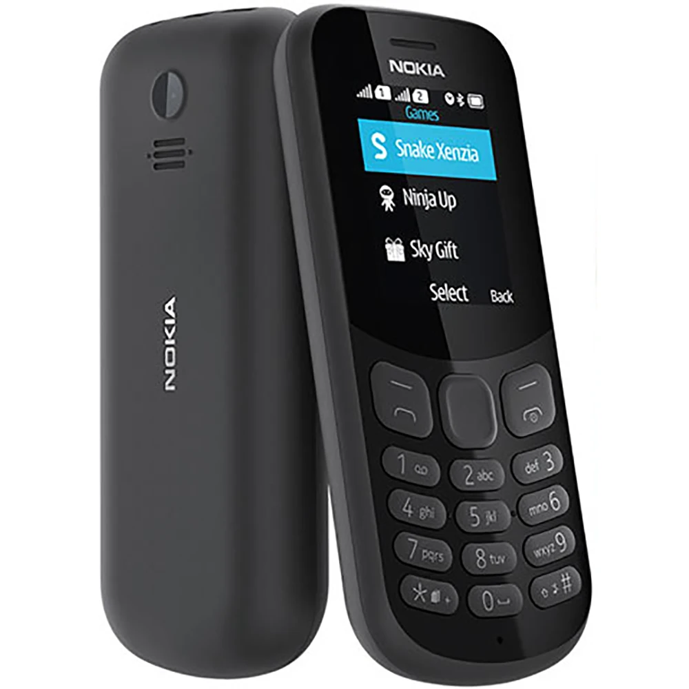 Nokia 130 2017 Backup Phone 2-inch 2SIM 1020mAh MP3 Micro USB 3mm FM Radio Physical Button Nokia Elderly Function Phone view 5