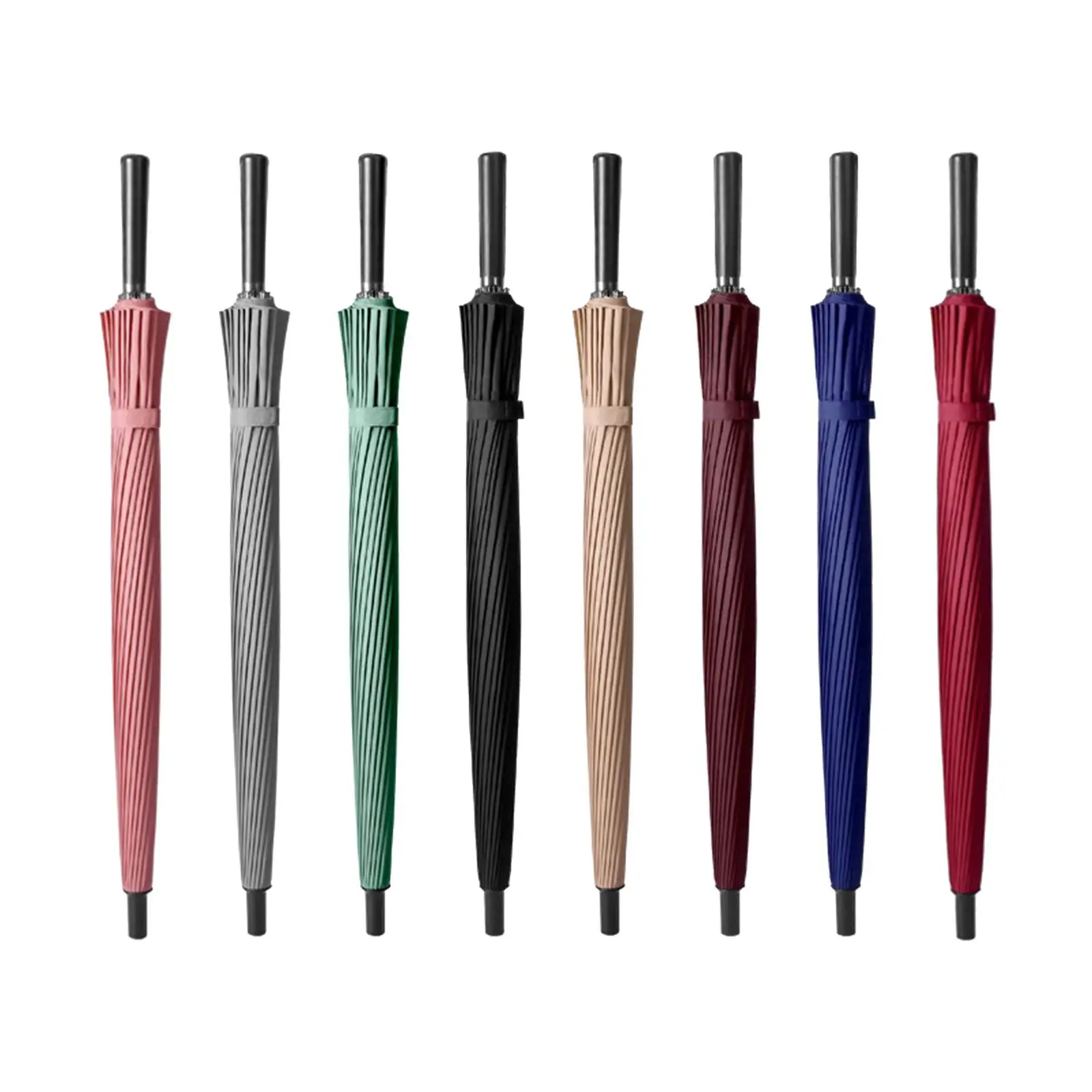 

Прямой зонт большого размера, ручные зонты от дождя, мужские усиленные рамы, 24-реберный зонт для гольфа, зонты с длинной ручкой для поездок