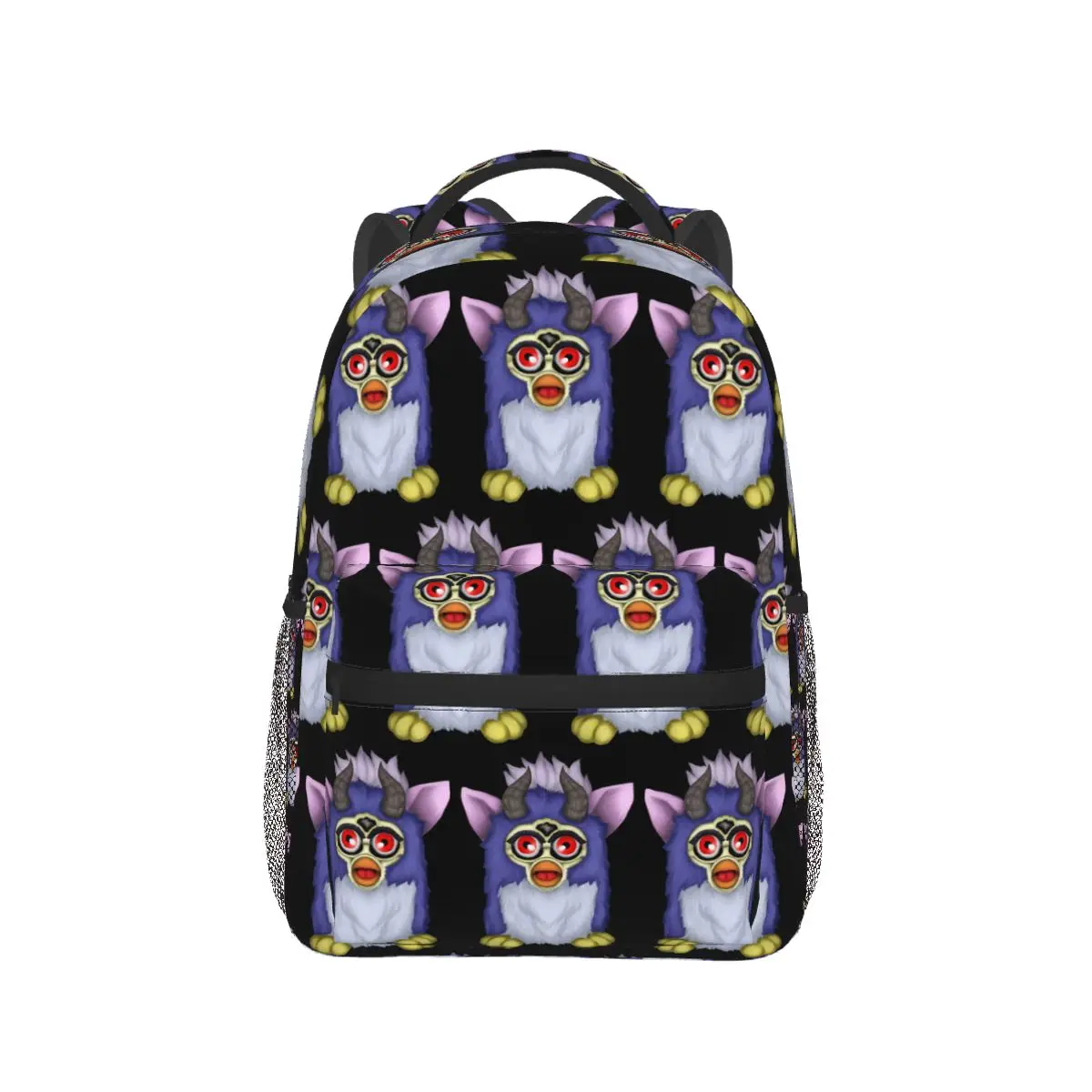 Demon Furby Student Backpack School Bag Hiking Travel Daypack for Men Women Fashion Bookbag Shoulder Bags