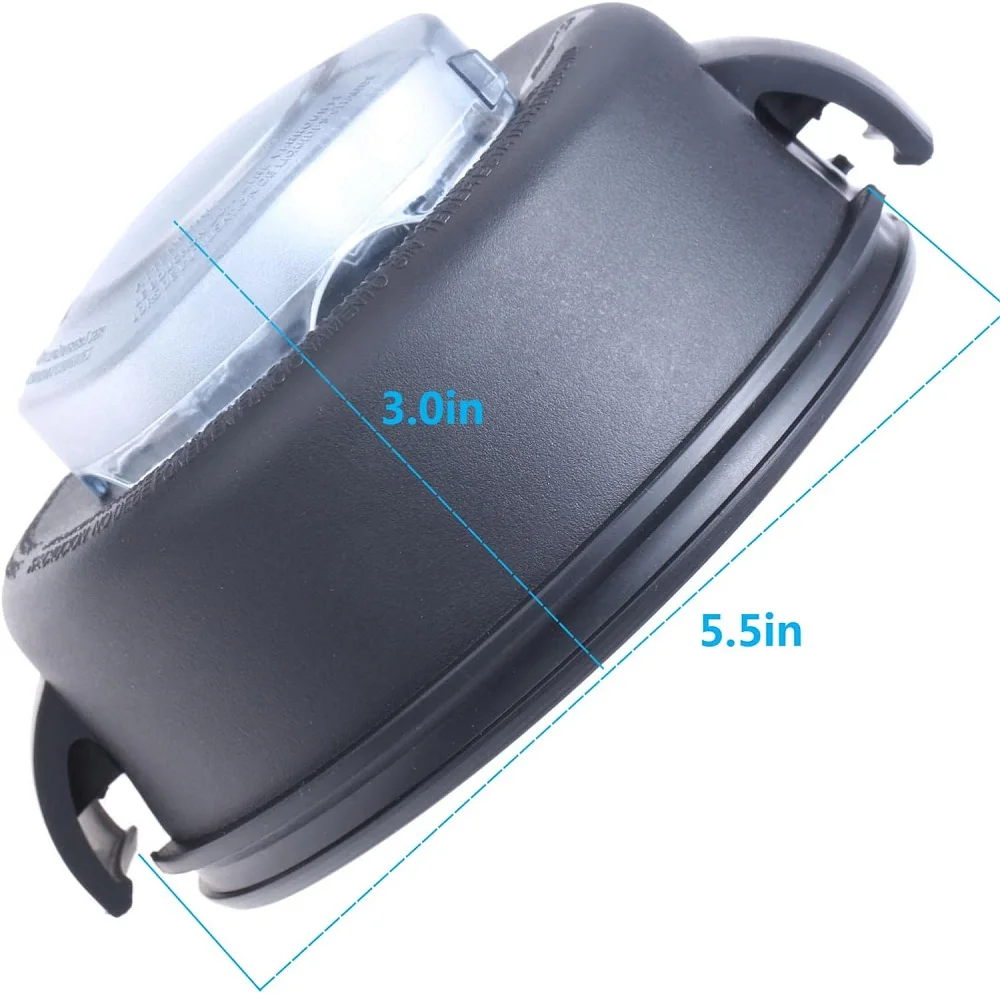 2-Part Lid and Plug 64-Ounce High Profile Container Blender Replacement Parts Compatible with Vitamix 5200 5000