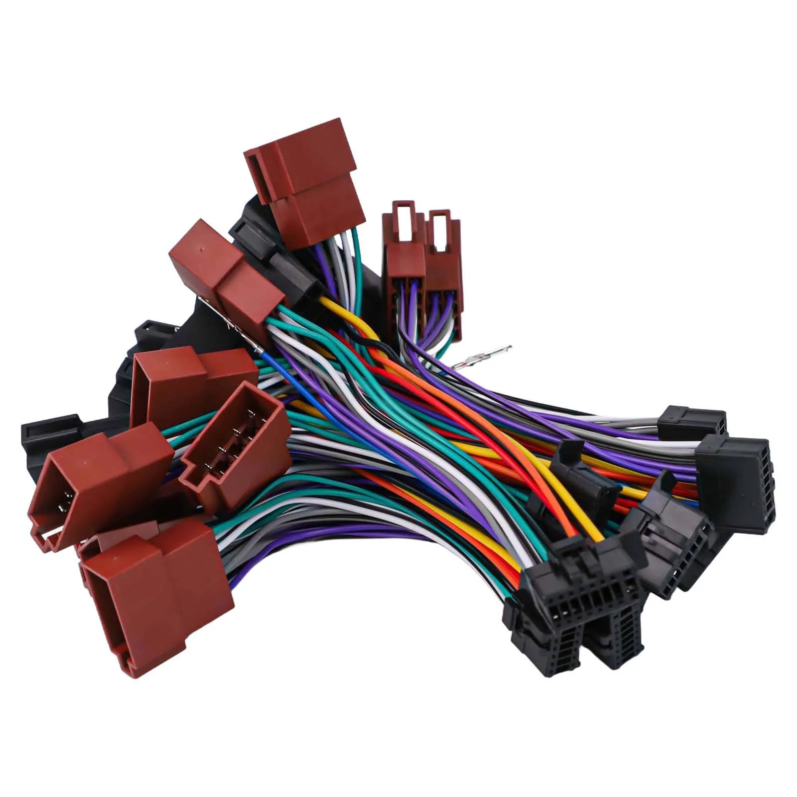 

16-контактный соединительный кабель ISO, адаптер длиной 185 мм, 16-контактный аудио жгут, простая установка, модификация для аудио