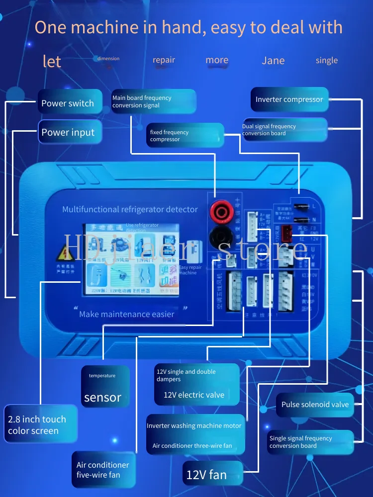 Refrigerator Frequency Conversion Accessories Kit - Frequency Conversion Detector, Compressor Board, Fan Damper,