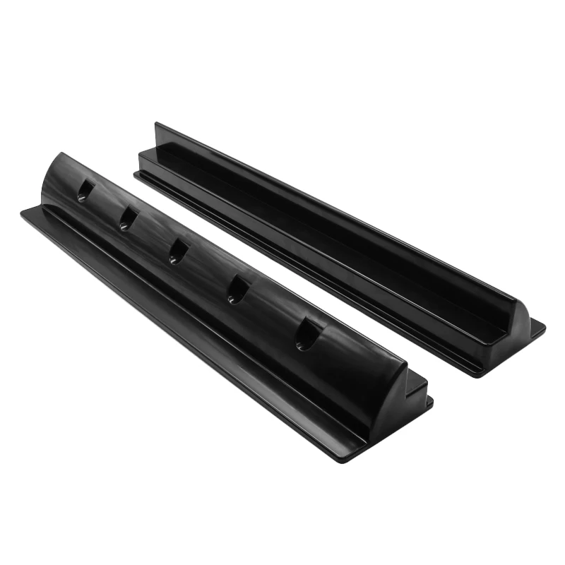 2Pcs ABS Solar Panel Support Brackets Roof Boat Mounted Solar Panel Racks Mounted Racks(Black)