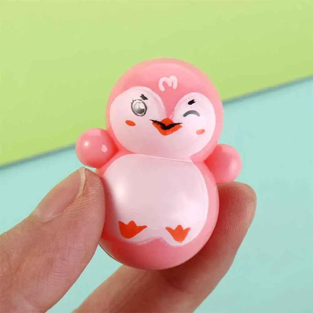 Gags Relieve Stress Educational Toys Desktop Decompression Mini Tumbler Christmas Ornaments Snowman Tumbler Penguin Tumbler
