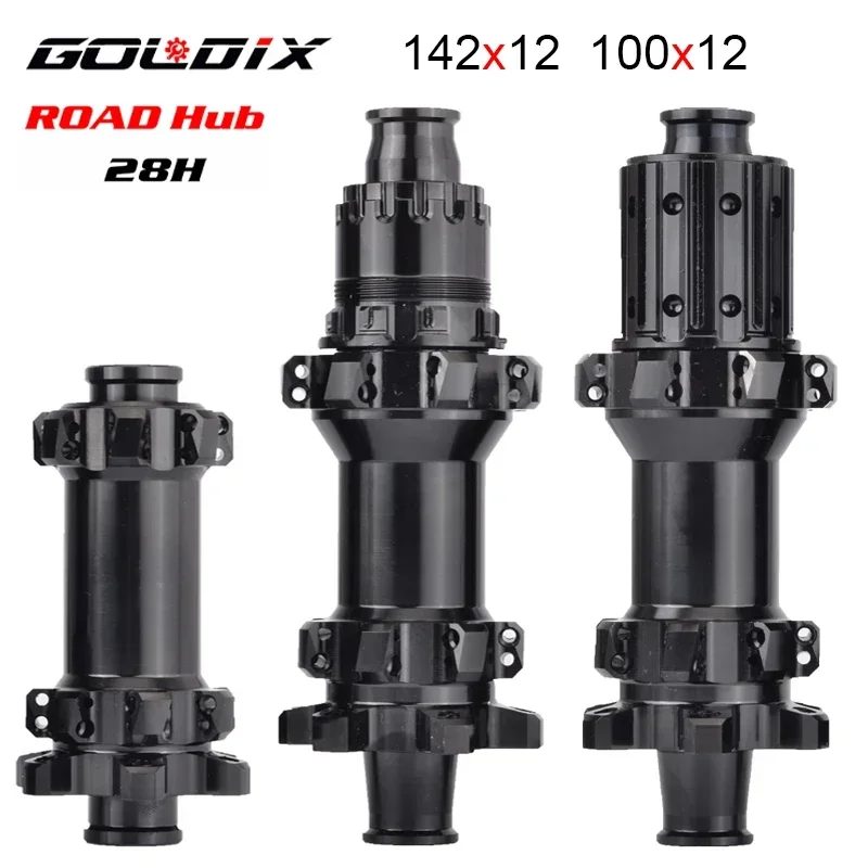 GOLDIX R310 28H ROAD Bike Hub Sealed Bearing  Ratchet 36/60T 142*12mm 100*12mm Compatible for SHIMANO 11Speed Cassette