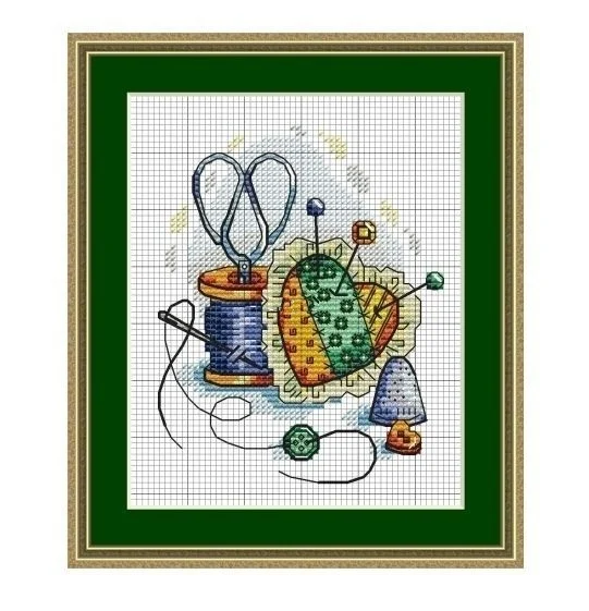 Cross Stitch Canvas Kit, DIY Embroidery Se Threads, Handicraft Scenery, Rose in Vase, Handmade Small Items, 19-21