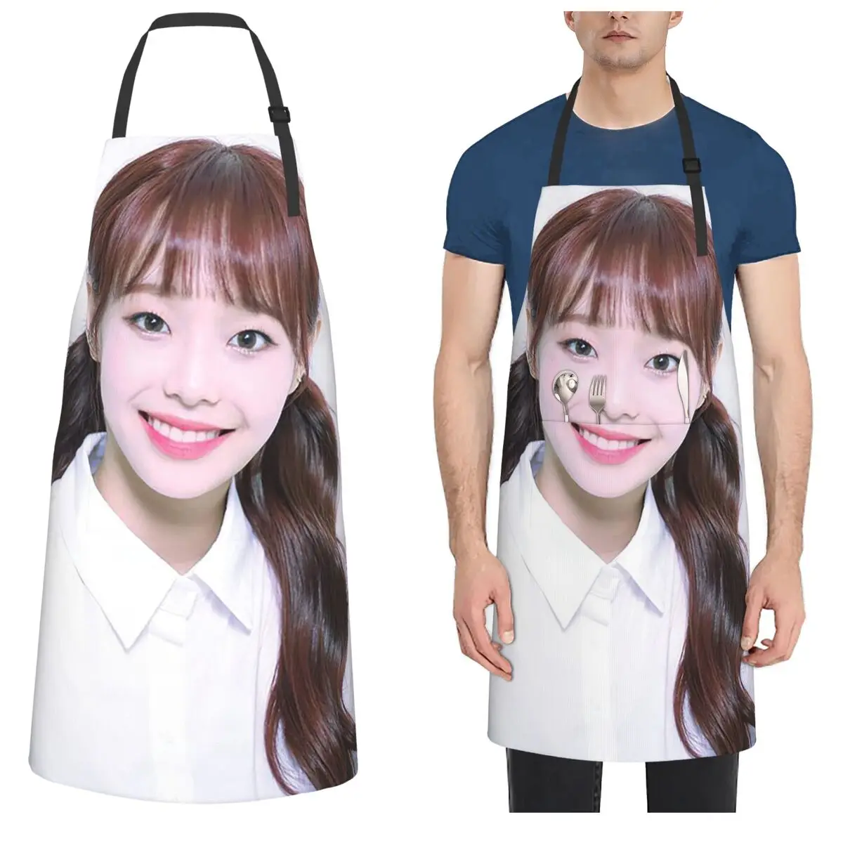 

Chuu Loona Aprons Chef Cooking Cuisine Tablier Sleeveless Bib Kitchen Cleaning Pinafore for Women Men Gardening