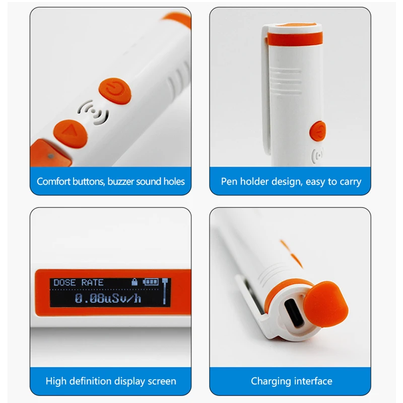 Nuclear Radiation Detector Household Portable Radioactive Industrial  Medical Food Radiation Protection Instrument Geiger Counte