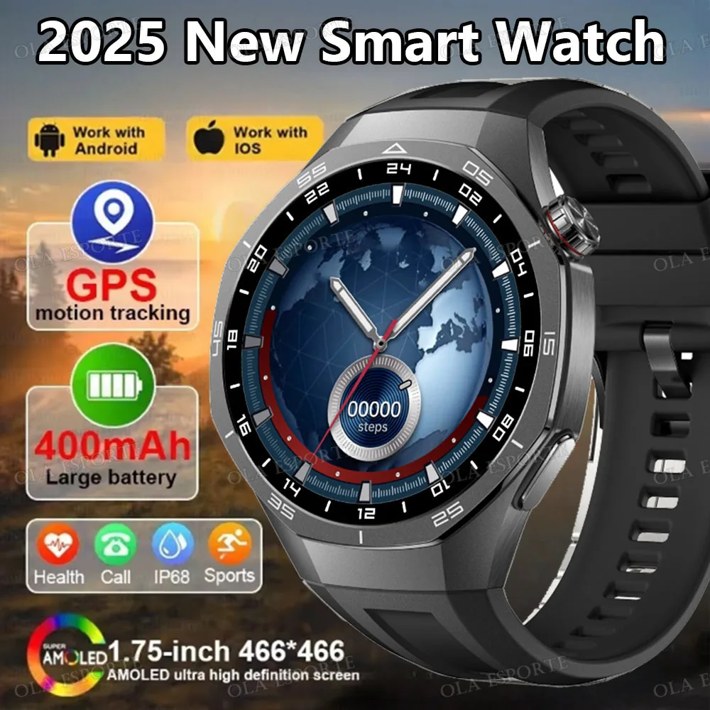 

Спортивные Смарт-часы с GPS, мониторинг сердечного ритма, AMOLED, аккумулятор 950 мАч, IP68, водонепроницаемые, фитнес-трекер, BT Call, умные часы для мужчин и женщин