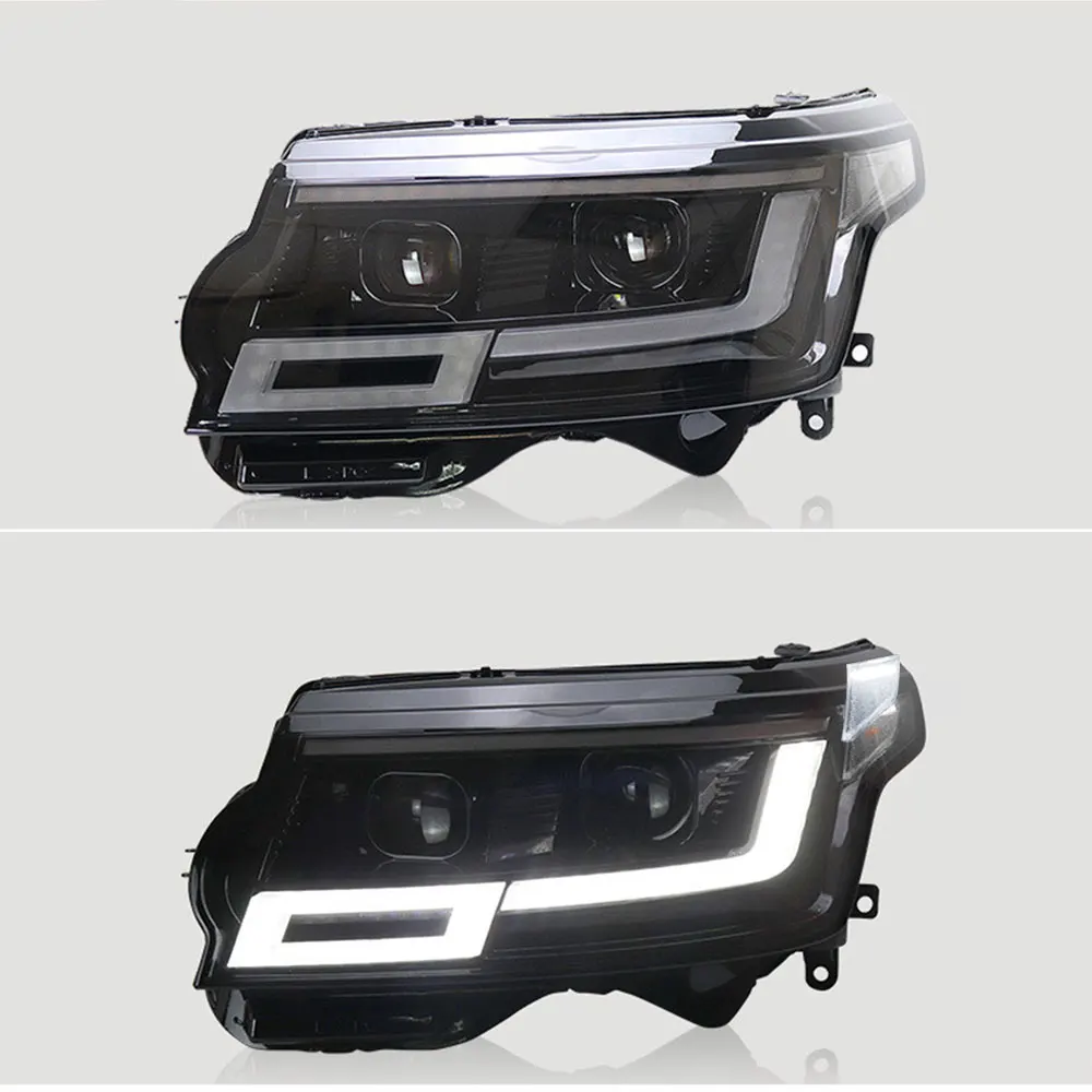 

Upgrade Headlamp For Range Rover Vogue 2013-2017 2 LED Lens Upgrade Headlight to 2023 style