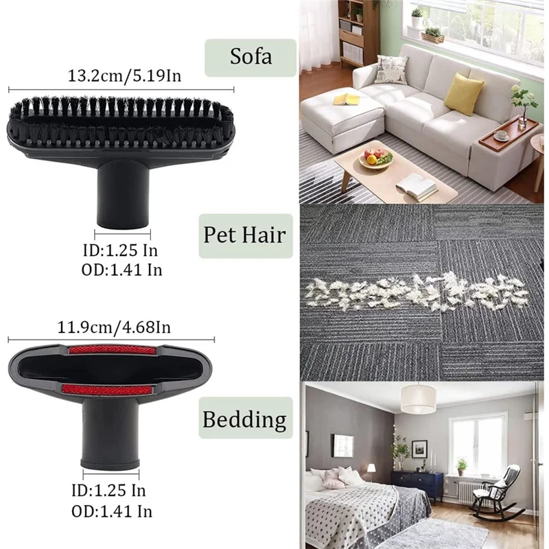 A84G-1 1/4 بوصة ملحقات ومرفقات المكنسة الكهربائية، فوهة مرفقة لفرشاة التنظيف المنزلية، أداة شق مرنة #2