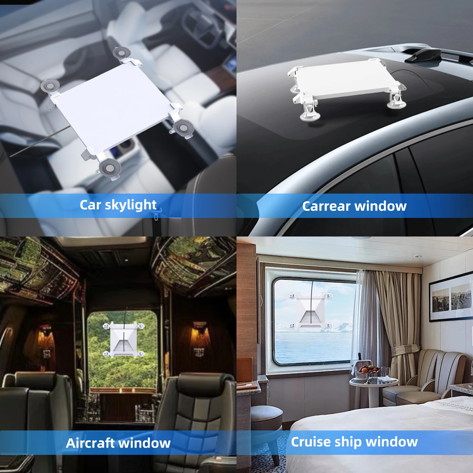 Soporte Starlink Mini coche ajustable con ventosa para techo y ventanas - imagen 5