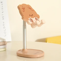 Pop Mart Dimoo Animal Kingdom Series Mobile Phone Holder Toys Doll Cute Anime Figure Desktop Ornaments Collection