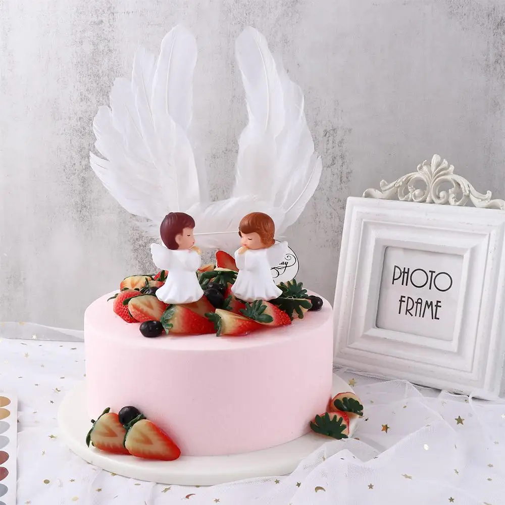 

Feather Cute Party Supplies Dessert Decor Tools Baby Shower Cupcake Topper Kids Birthday Cake Topper Cake Decorating Supplies