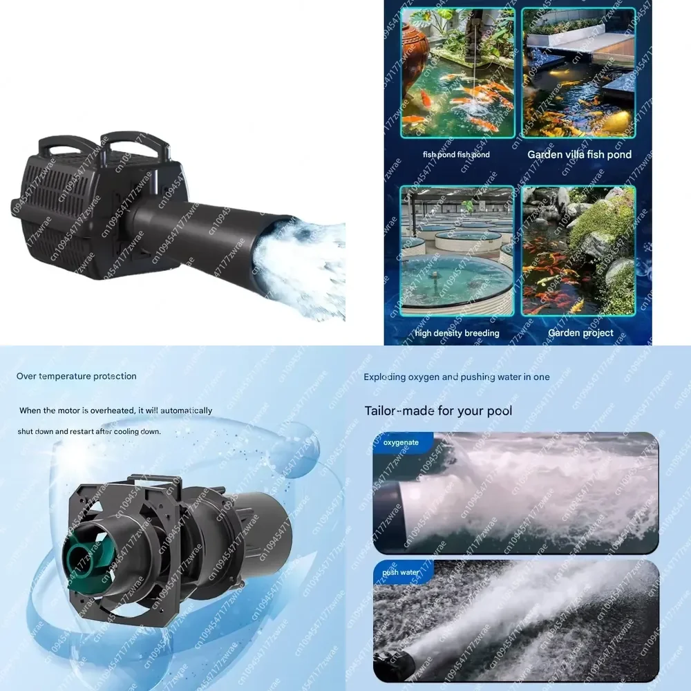 125 Cubic Meters High Power Fish Pond Aerator With Water Pump For Aquaculture Aeration And Oxygenation Equipment