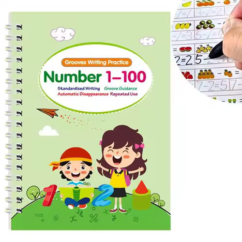 4 Pcs Tiny Thinkers Tracetrek Workbook Magic Grooved Practice Copybook Reusable Preschool Workbooks Pen Control Training Libros - Image 3