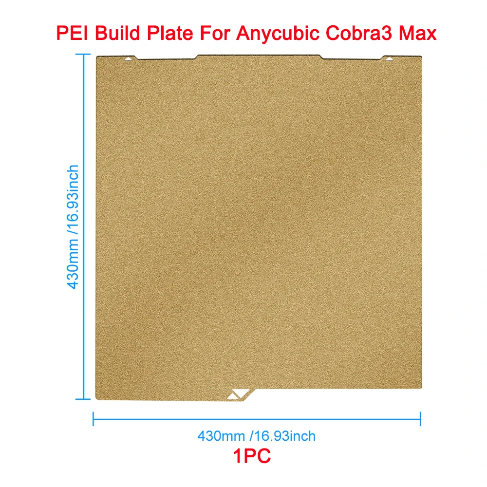 Für Anycubic Kobra 3 S1C Bauplatte Doppelseitige Druckplatte PEI Texturiertes Federstahlblech Für Cobra 3 3D-Drucker Ersatzteil – Detail 9