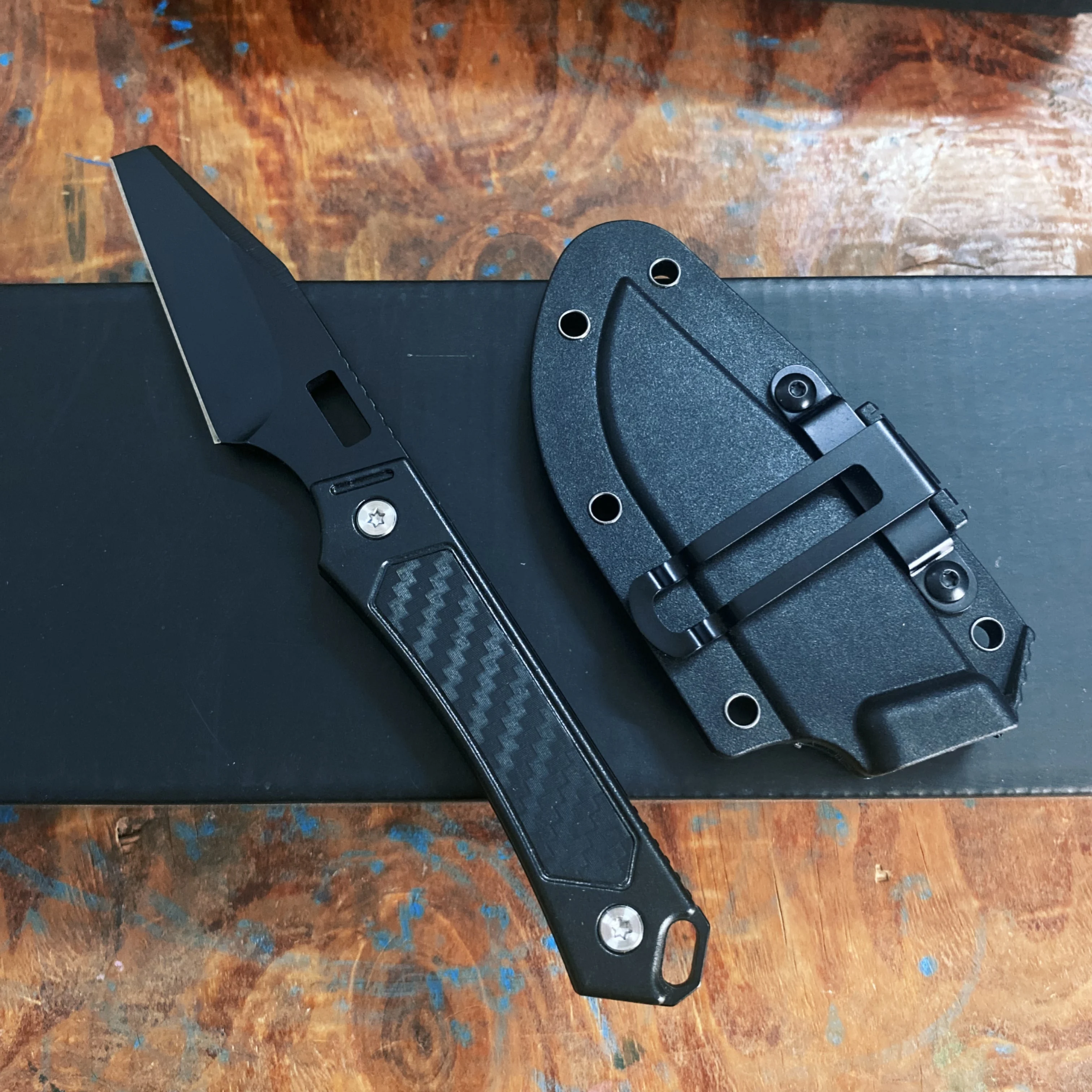 Cuchillo táctico plegable alta dureza para camping y supervivencia - imagen 2