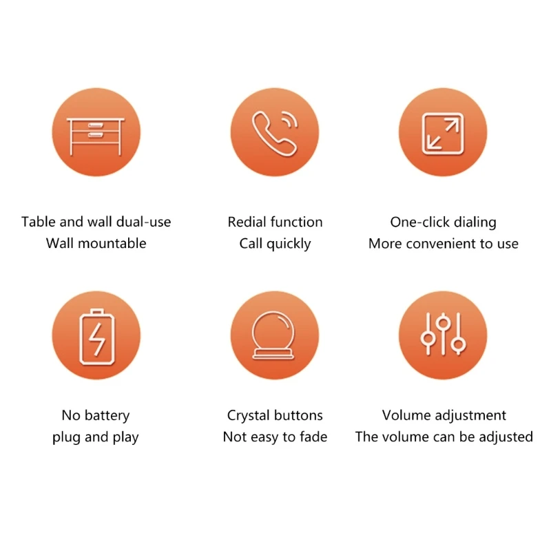 Teléfono fijo con cable, botón emergencia doméstica, Hotel, negocios, teléfono fijo escritorio, teléfonos Vintage