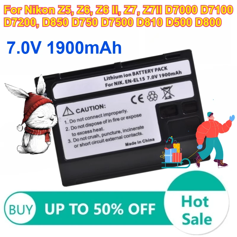 7.0V 1900Mah EN-EL1…