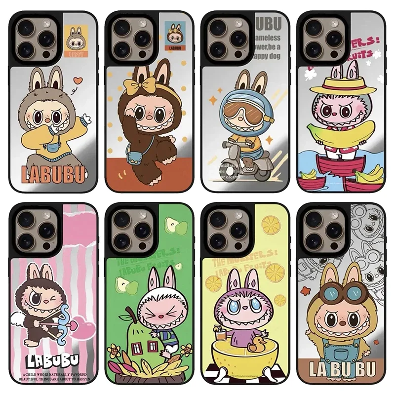 

Cute Cartoon Doll Mirror Magnetic Phone Case Cover for IPhone 12 13 14 15 16 Pro Max Case for IPhone 16 Pro Max