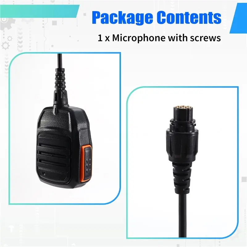 SM16A1 Microphone PTT Mic Speaker Designed For Hytera HYT MD-780 MD-680 MD680 MD780 MD782U RD620 RD980 MT680 Car Mobile Radios
