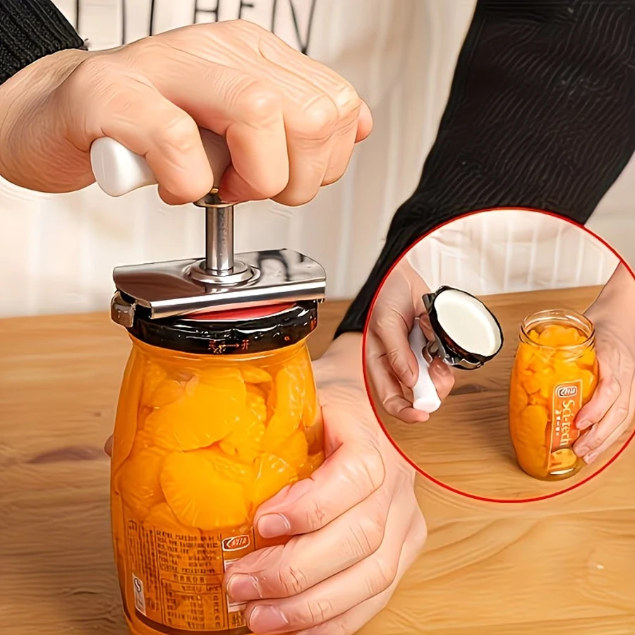 2-Pack of 304 Stainless Steel Non-Slip Can Openers, a Labor-Saving Tool, Available in Various Sizes, Used for Opening Bottles, Perfect for Kitchen and Bathroom Use
