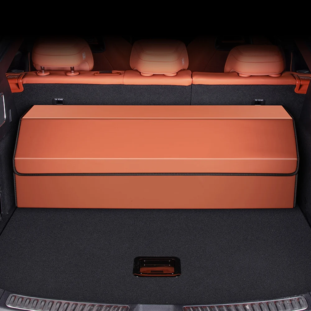 

For 2024 2025 BYD Sealion 7 EV Original Car Color Trunk Storage Box Specialized Folding Storage Box Leather Organizing Box