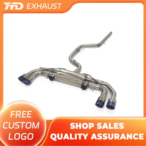HMD Stainless Steel Exhaust System Performance Catback For Volkswagen Golf MK7 GTI 1.4T with Valves Muffler