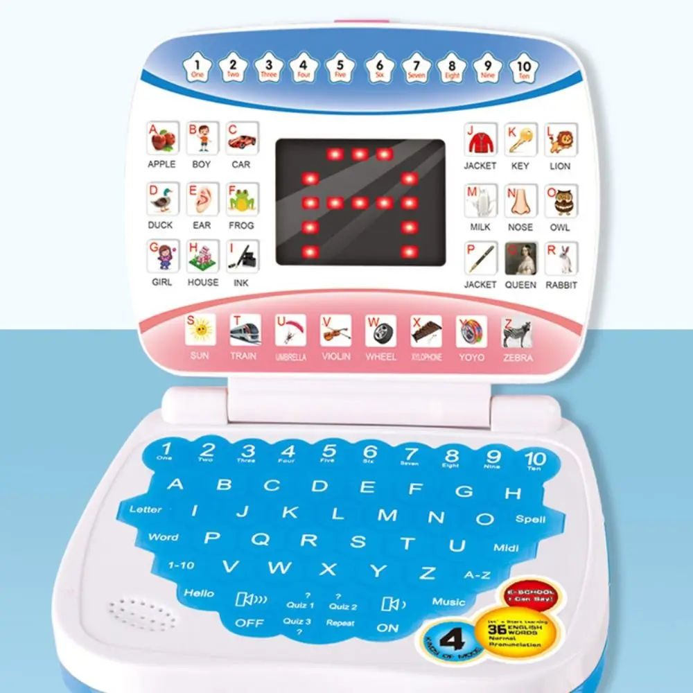 Macchina per l'apprendimento elettronico Apprendimento della lingua inglese Computer portatile educativo per bambini Inglese con mouse Giocattolo per laptop in età prescolare