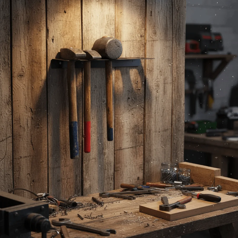 

Storage Heavy Duty Wall Mounted Rack Carbon Steel Wall Mounted Tool Rack Safe Storage Metal Wall-mounted Tool Rack Workshop