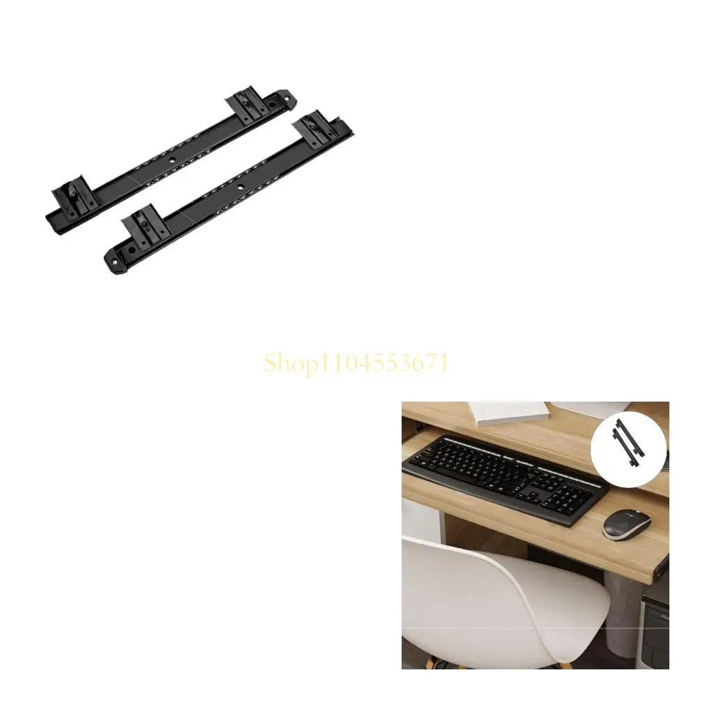 Best Seller Quiet Keyboard Drawer Movement System 24cm Extension Heavy Duty Steel Design