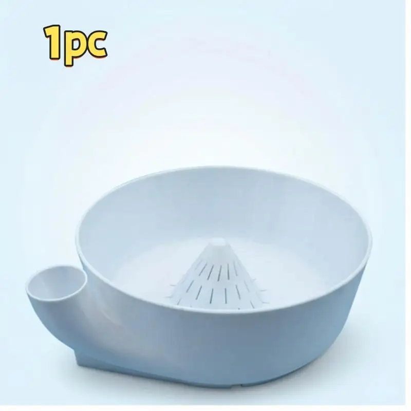 1pc White Fruit Washing Colander with Drain Holes, Kitchen Sink Strainer Bowl for Strawberries, Blueberries, Grapes and Berries